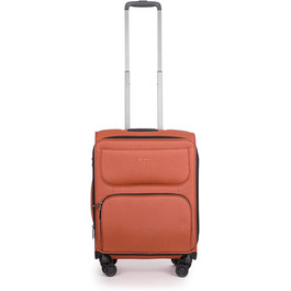 Валіза Stratic Bendigo Light+ м'яка, розширювана, 4 колеса, TSA, червона