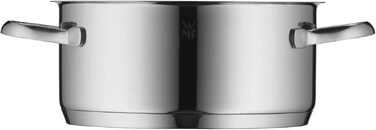 Каструля WMF Aparto 20 см з кришкою зі скла, 2.6 л, нержавіюча сталь Cromargan, для індукційних плит