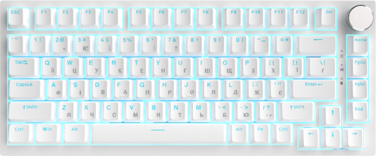 Дротова механічна клавіатура Ajazz AK820 Red Switch White (AK820-R-W)
