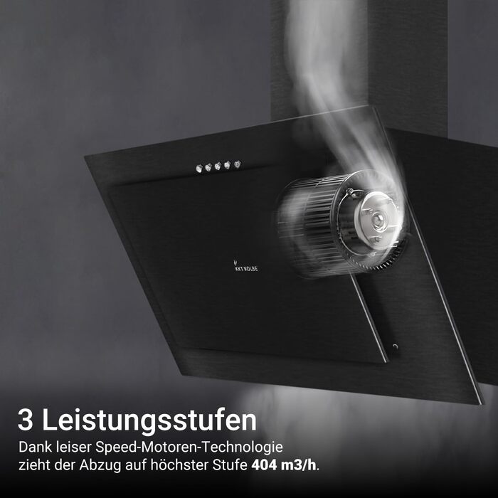 Витяжка кухонна KKT KOLBE VTH6004S 60 см, чорна сталь, LED-підсвітка, режим рециркуляції та відводу, клас A+++