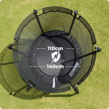 Дитячий домашній батут Thunder з захисною сіткою, 140 см (4.5FT)