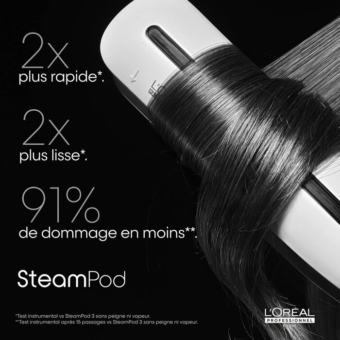 L’Oréal Professionnel Paris SteamPod 3.0 — паровий стайлер для волосся з доглядом, підходить для всіх типів волосся, технологія пари