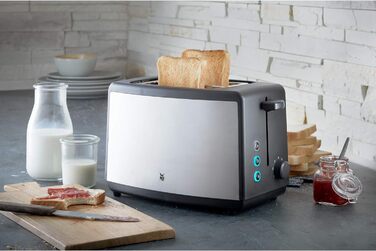 Чайник електричний Melitta Prime Aqua 1.7л нержавіюча сталь, 2200 Вт + Тостер WMF Bueno Edition нержавіюча сталь, 2 відділення, 800 Вт
