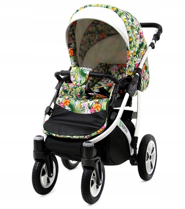 Дитячий візок 3в1 BabyLux TROPICAL: люлька, прогулянкова коляска та автокрісло
