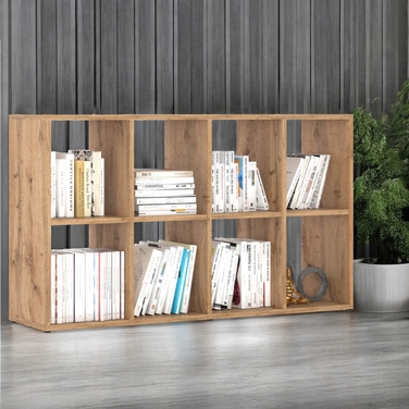 Стелаж Stiv-Meble 129,4 см x 70,4 см x 29 см, дуб вотан