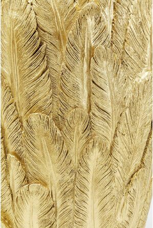 Ваза декоративна Kare Design Feathers золота, 92x35x35 см – сучасний стиль для вітальні