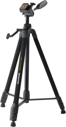 Штатив CULLMANN Primax 380 з трьохсекційною ручкою, 3D-голівкою та швидкознімною платформою, висота 159 см, вантажопідйомність 3,5 кг, вага 1,5 кг