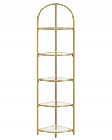 Стелаж MUFART, 28 см x 158 см x 28 см, золотий