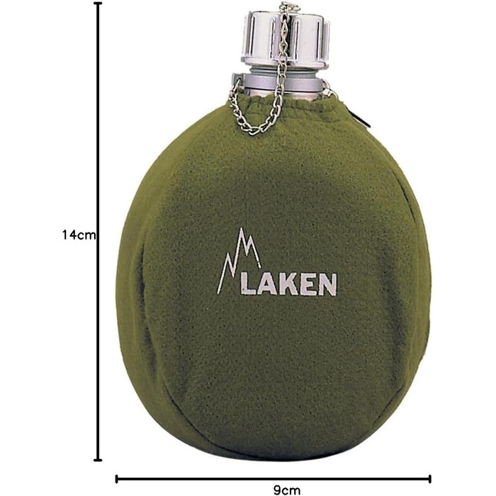 Спортивна пляшка для води Laken 111, Khaki, 1000 мл