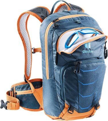 Дитячий велосипедний рюкзак Deuter Attack 8 JR з протектором, 8 л, Arctic-Mandarine