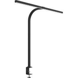 Настільна LED лампа Unilux Strata з затискачем, димірується, чорна, 70x80 см