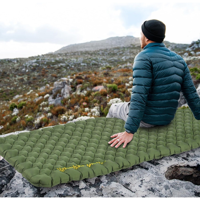 Самонадувний кемпінговий килимок Naturehike Thermal Serie 4.6R Ultralight для зими (до -15°C), прямокутний, 186x58 см