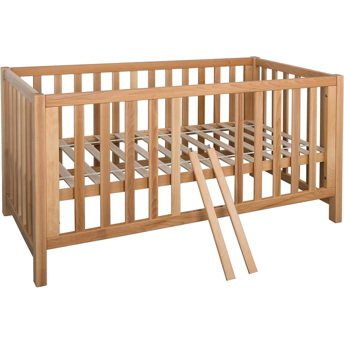 Дитяче ліжечко Betten-ABC Bubema Nils Classic 60x120 см, натуральне масло