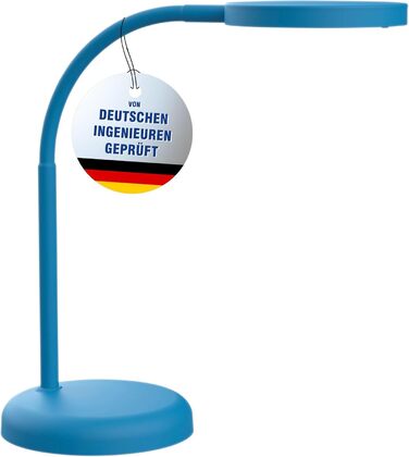 Світлодіодна настільна лампа MAULjoy, компактна, гнучка, 3000K, Atlantic Blue, для офісу та письмового столу