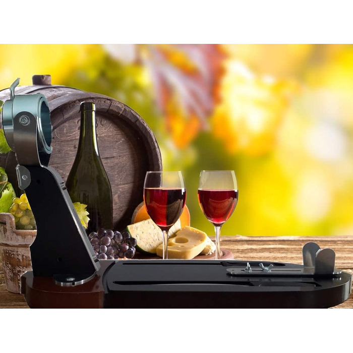Професійна підставка для хамона BlendNature Gourmet, обертається на 360°, високоякісне FSC-дерево, з ножем і точилом у базі для зручного доступу