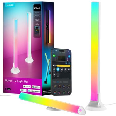 Розумна підсвітка для телевізора Govee RGBWIC TV Light Bars, WiFi LED-стрічка для ТВ від 45 до 70 дюймів