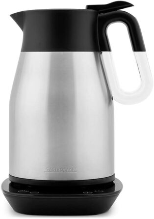 Електрочайник і термокувшин Gastroback 42426 Design Advanced Thermo 1,7 л, 2200 Вт, нержавіюча сталь, Cool Touch, сріблясто-чорний