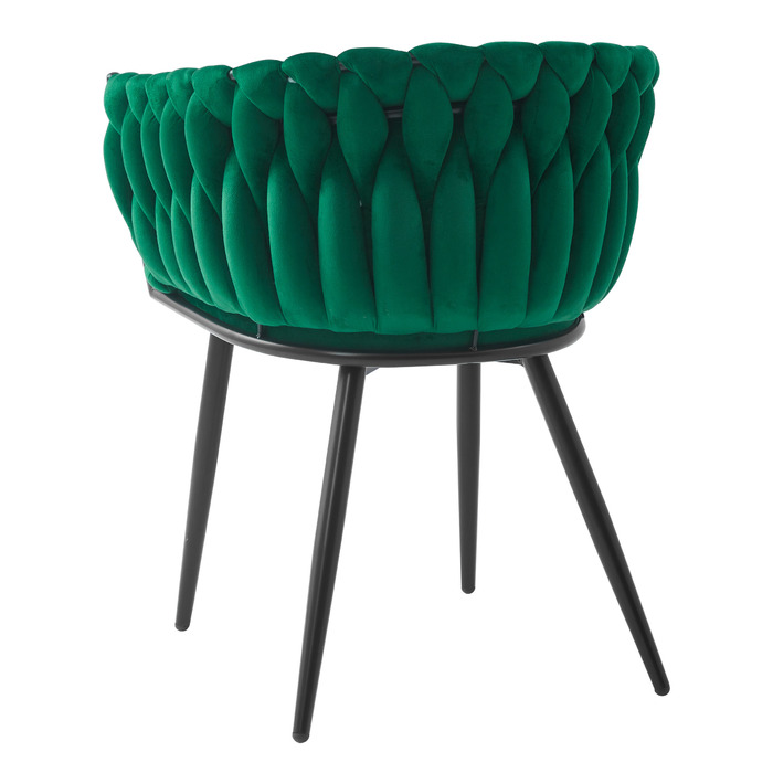 Стілець MUFART, велюр, зелений, 1 шт.