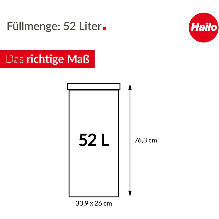 Смітник Hailo Big-Box Swing XL 52 л з автозакриванням, сталевий, прямокутний, для кухні, сріблястий, Німеччина