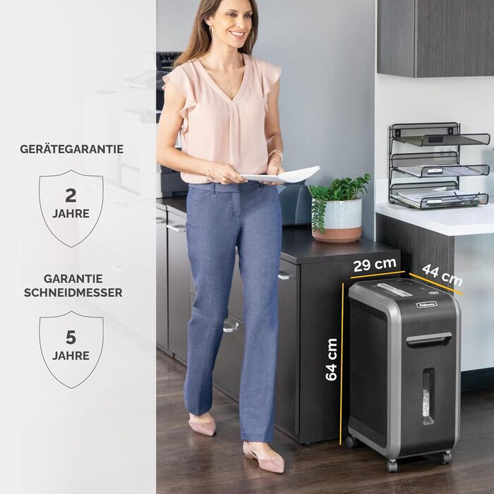 Fellowes Aktenvernichter High Security P5: Шредер для офісу, Microcut, 30л кошик, 2000 частинок/лист