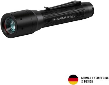 Ліхтарик Ledlenser P5 Core компактний LED, 150 лм, фокусування, 1x AA, 90 м, з батарейкою, акумуляторний