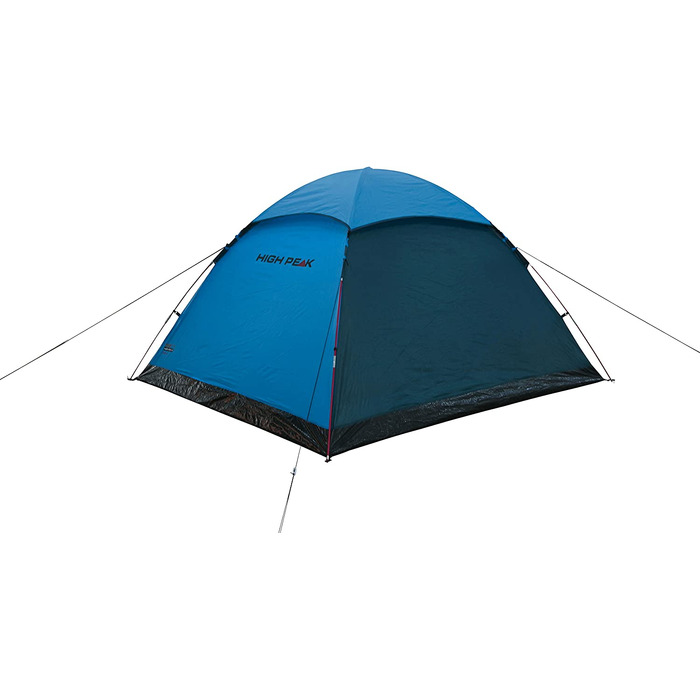Намет для кемпінгу High Peak Kuppelzelt Monodome XL на 4 особи, синій/сірий, з водонепроникним дном