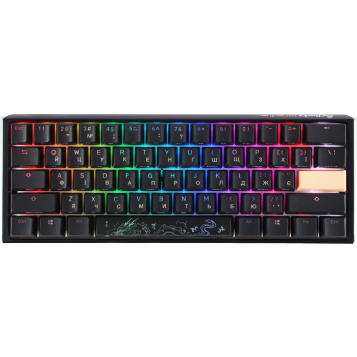 Механічна клавіатура Ducky One 3 Mini Cherry MX Silent red RGB Black UA