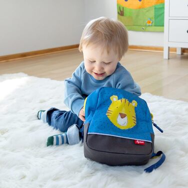 Дитячий рюкзак Sigikid Mini Tiger, синій, 23x20x10 см, універсальний для хлопчиків та дівчаток