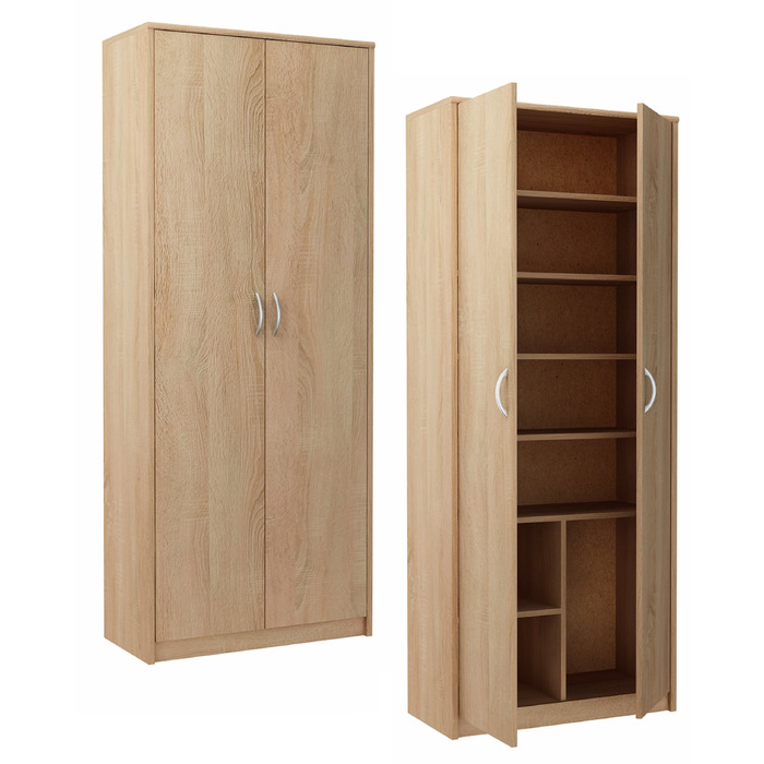Стелаж Matkam 74 x 180 x 35 см, дуб сонома