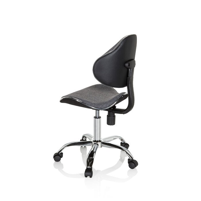 Дитячий письмовий стілець / дитяче крісло KIDDY GTI-3 тканина сірий hjh OFFICE