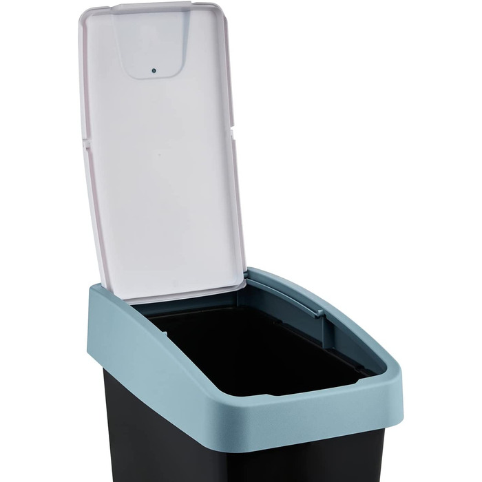 Сміттєвий бак keeeper Premium з фліп-кришкою Soft Touch 25 л, синій Nordic Blue