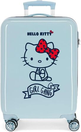 Дитяча валіза Hello Kitty Girl Gang, 38x55x20 см, синя, для ручної поклажі