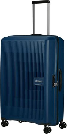 Валіза American Tourister Aerostep Spinner L, розширювана, 77 см, 101.5/109 л, синя (Navy Blue)