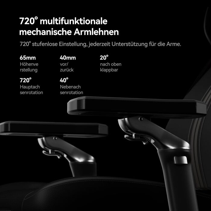 Ігрове крісло AutoFull M6 Ultra+ 2.0 з Shiatsu-масажем, підігрівом та охолодженням сидіння, поперековою підтримкою та підніжкою, чорно-золоте