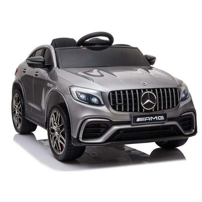 Дитячий електромобіль Mercedes GLC 63S (4x4, 12V 9Ah) — сріблястий, лакований