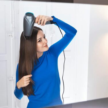 Фен для волосся Cecotec IoniCare Power&Go Black, 2400 Вт, з концентратором, сірий