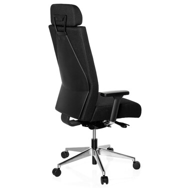 Офісне крісло / поворотне крісло PRO-TEC XXL з повною м'якою оббивкою Black HJH OFFICE