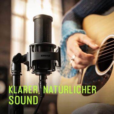 Студійний конденсаторний мікрофон Shure SM4 XLR для вокалу та інструментів, металева конструкція, якісний звук