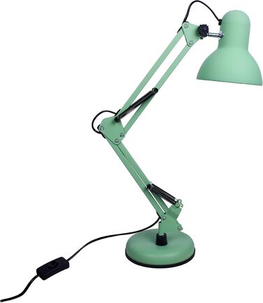 Настільна лампа Bel Air Home Antigona Flexo LED, ретро-вінтаж, E27, USB, металева, жовта, матова, енергозберігаюча, для офісу, спальні, читання (без лампочки)
