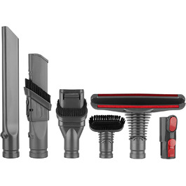 Набір аксесуарів та насадок для пилососа Dyson V8/V7/V6/DC19/DC29/DC34/DC33/DC35/DC62, змінні запчастини (6 в 1)