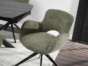 Стілець Mebel-Partner, оббивка тканина, зелений, 1 шт.