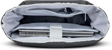 Рюкзак LARKSON Rolltop з відділенням для ноутбука, водостійкий, універсальний, чорний, для жінок і чоловіків, для університету, роботи, велосипеда, подорожей