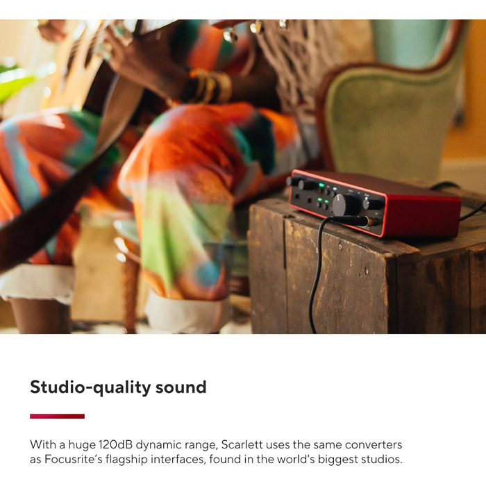 Аудіоінтерфейс Focusrite Scarlett 2i2 4-го покоління USB