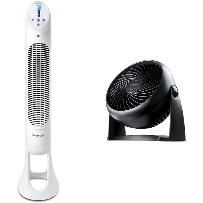 Вентилятор Honeywell HYF260E4 Quiet-Set з пультом, турбовентилятор HT-900E, потужний і тихий, 1 шт.
