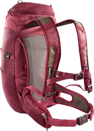 Рюкзак для туризму Tatonka Hike Pack 22 л з вентильованою спинкою та дощовиком, легкий і зручний, бордовий