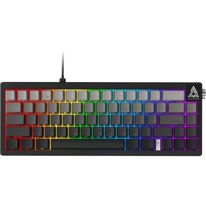 Дротова механічна клавіатура Ajazz AK650 Day Dream switches Gradient Black Grey (AK650-DD-BG)