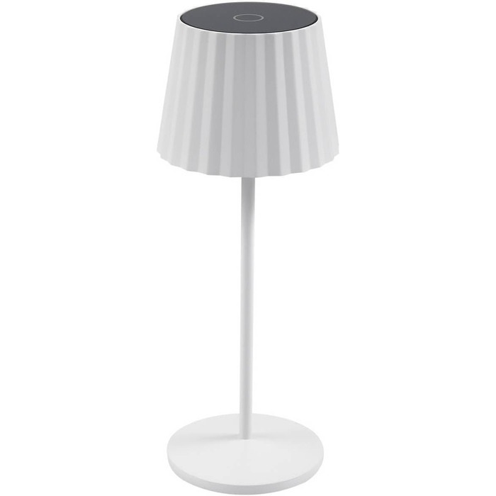 LED-лампа Lindby на акумуляторі з датчиком дотику, бездротова, портативна, для дому та саду, IP54, білий матовий