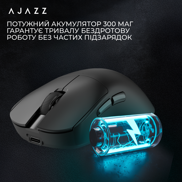 Бездротова миша Ajazz x Nacodex NJ08 MC White (NJ08-MC-W)