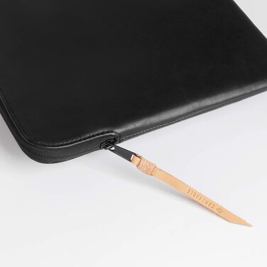 Захисний чохол-папка Comfyable Slim з екошкіри для MacBook Air та MacBook Pro 13/13.3/14 дюймів (M1, M2, M3, M4, M5, 2021-2026), чорний