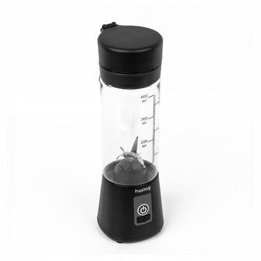 Блендер для смузі Philips HUS1025 500W з пляшкою Blend & Go 600мл, 2 швидкості, чорний